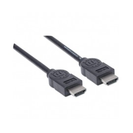 Cable HDMI / 1.8 metros / 4K a 30HZ / HDMI macho a HDMI macho / Blindado / Negro / Manhattan