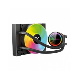Enfriamiento Líquido Xzeal TYPHOON-X ARGB / Refrigerador de agua AIO de CPU / 1x120mm / Intel y AMD / 800-2200 RPM / Negro / 12