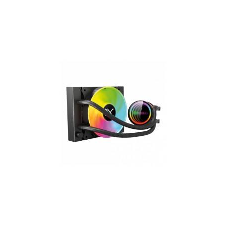 Enfriamiento Líquido Xzeal TYPHOON-X ARGB / Refrigerador de agua AIO de CPU / 1x120mm / Intel y AMD / 800-2200 RPM / Negro / 12