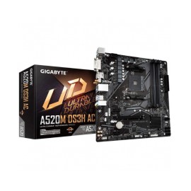Tarjeta Madre Gigabyte A520M DS3H AC / AM4 / DDR4 / Wifi y Bluetooth / AMD